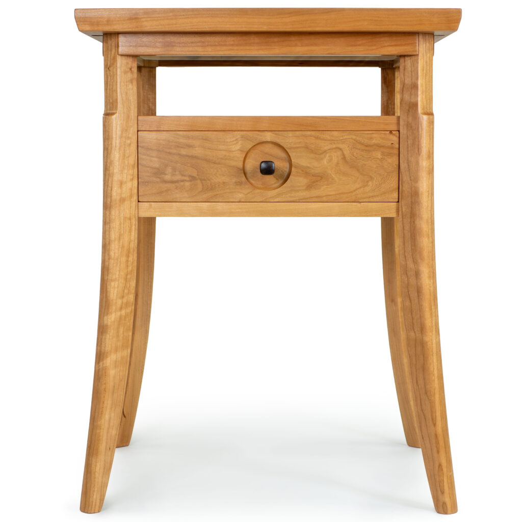 Nightstand table in curly cherry